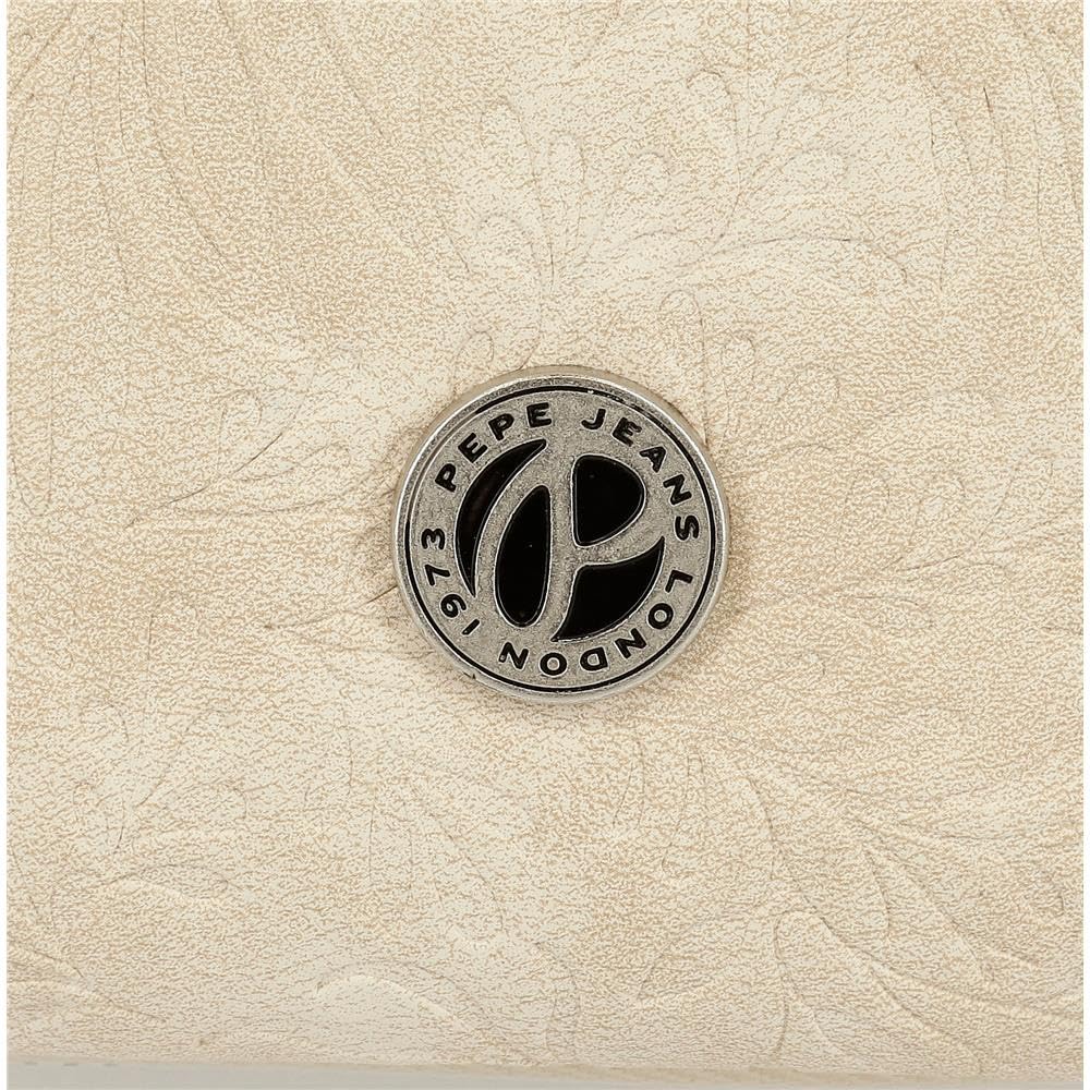 Pepe Jeans Jana Torba na ramię Dwukomorowa Beżowy 24X16X9 cm Poliester z Detalami ze Sztucznej Skóry by Joumma Bags, beż, Talla única, torba na ramię z dwoma