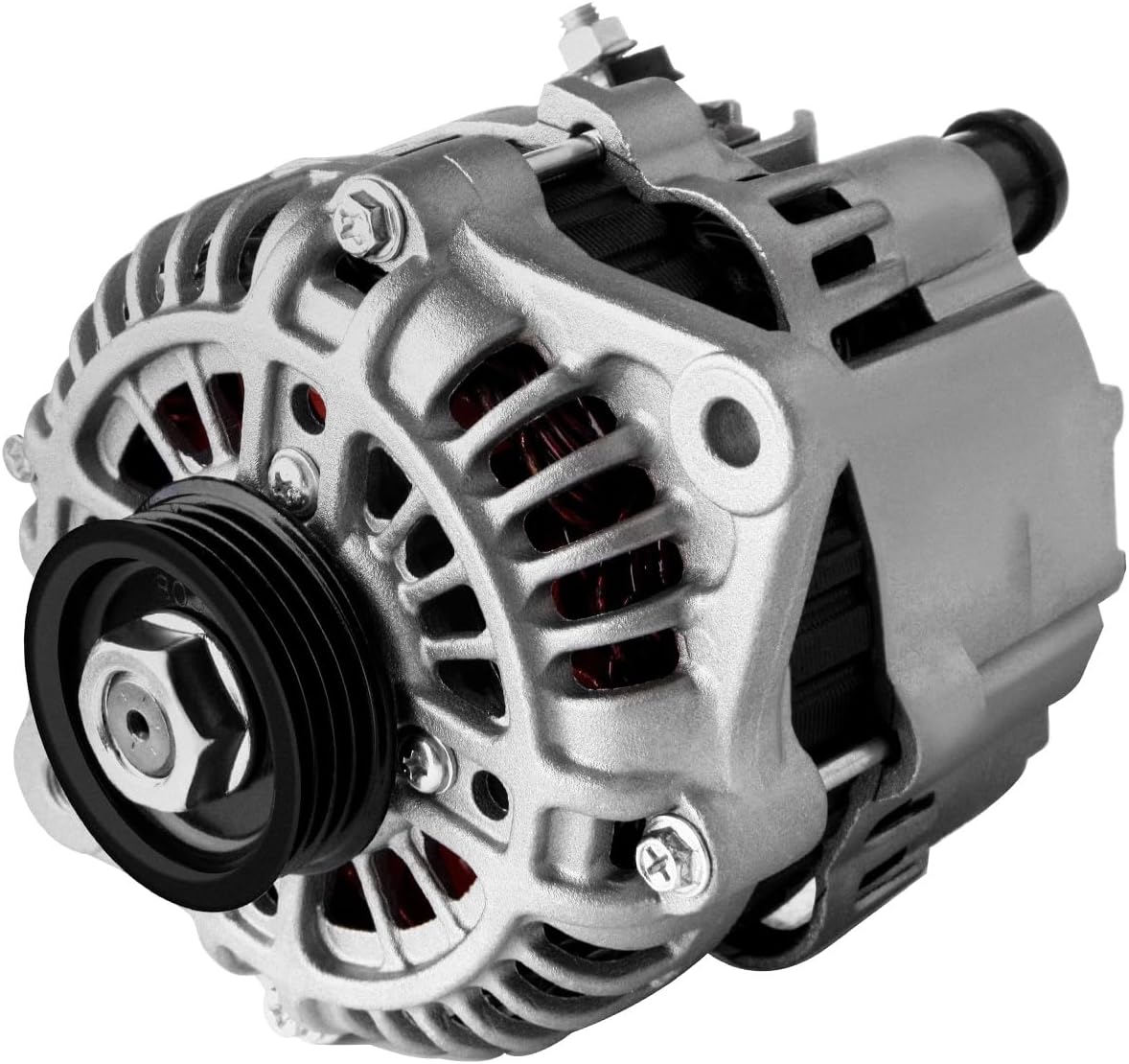 cciyu 13719 Alternators Replacement for 1996-1997 For Kia for Sephia,1997-2003 For Mazda for Protege,2002-2003 For Mazda for Protege5 Alternator For 80 Amp CW 4-Groove Pulley