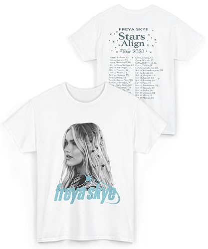 Freya Unisex Skye Live in Concert Tour T-Shirt Heavy Cotton Tee