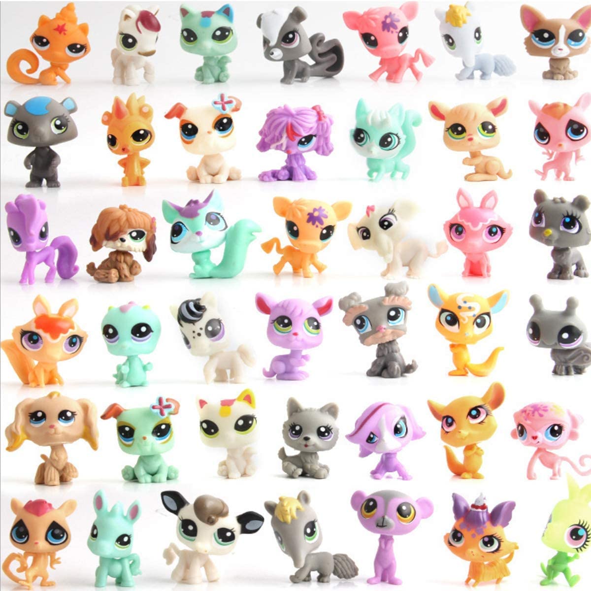 20 Pcs Miniature Animal Pet Miniature Pet Doll Desktop Decor Cake Decoration, Cake Topper, Assoted Random Style
