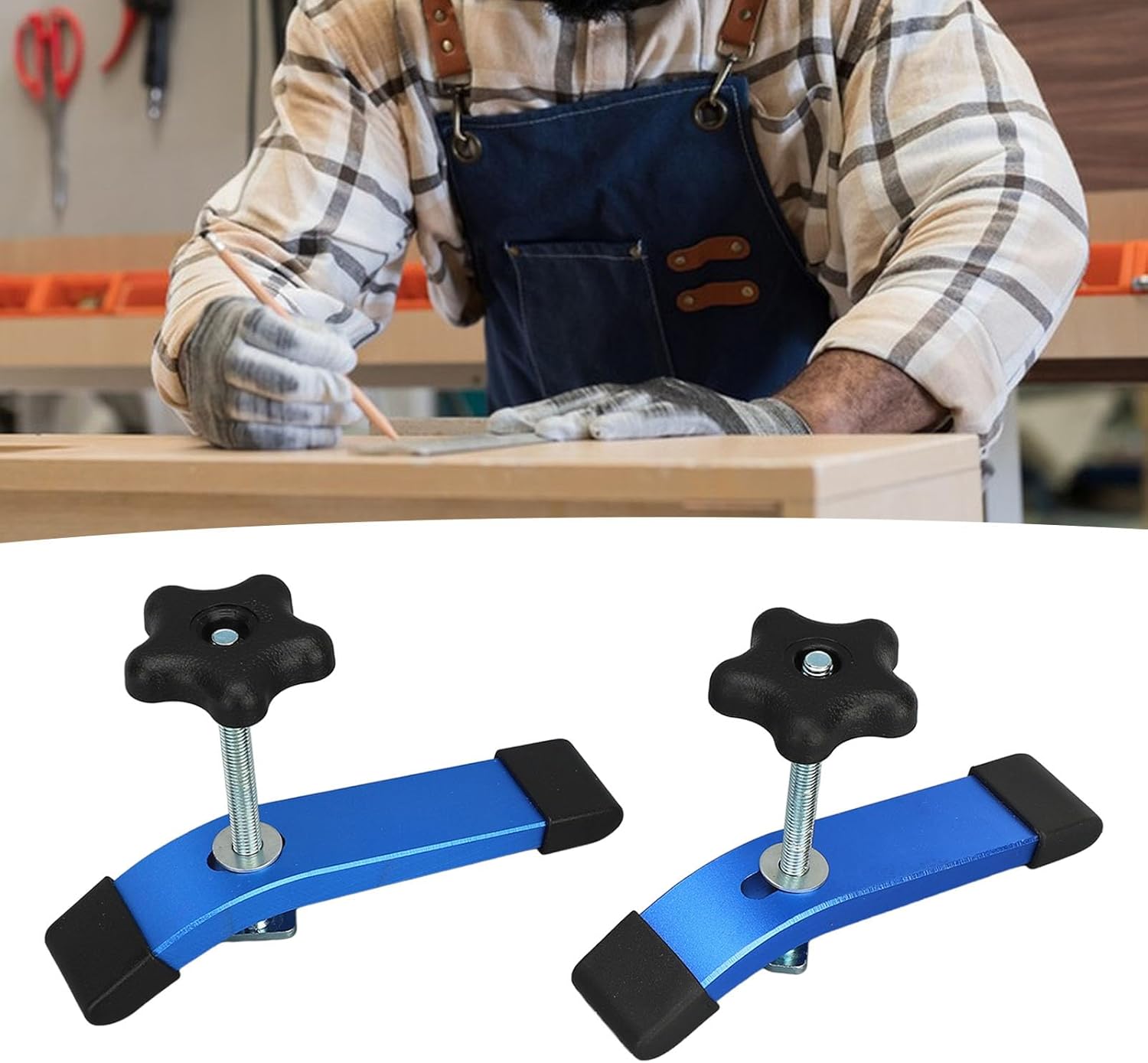 Woodworking T Slot Clamp Aluminum Multifunctional T Track Handle Clamp Set for Router Drill Press CNC Table Saw Jigs 6063 T5 Aviation Aluminum 5.5in x 1.125in 2 Pack