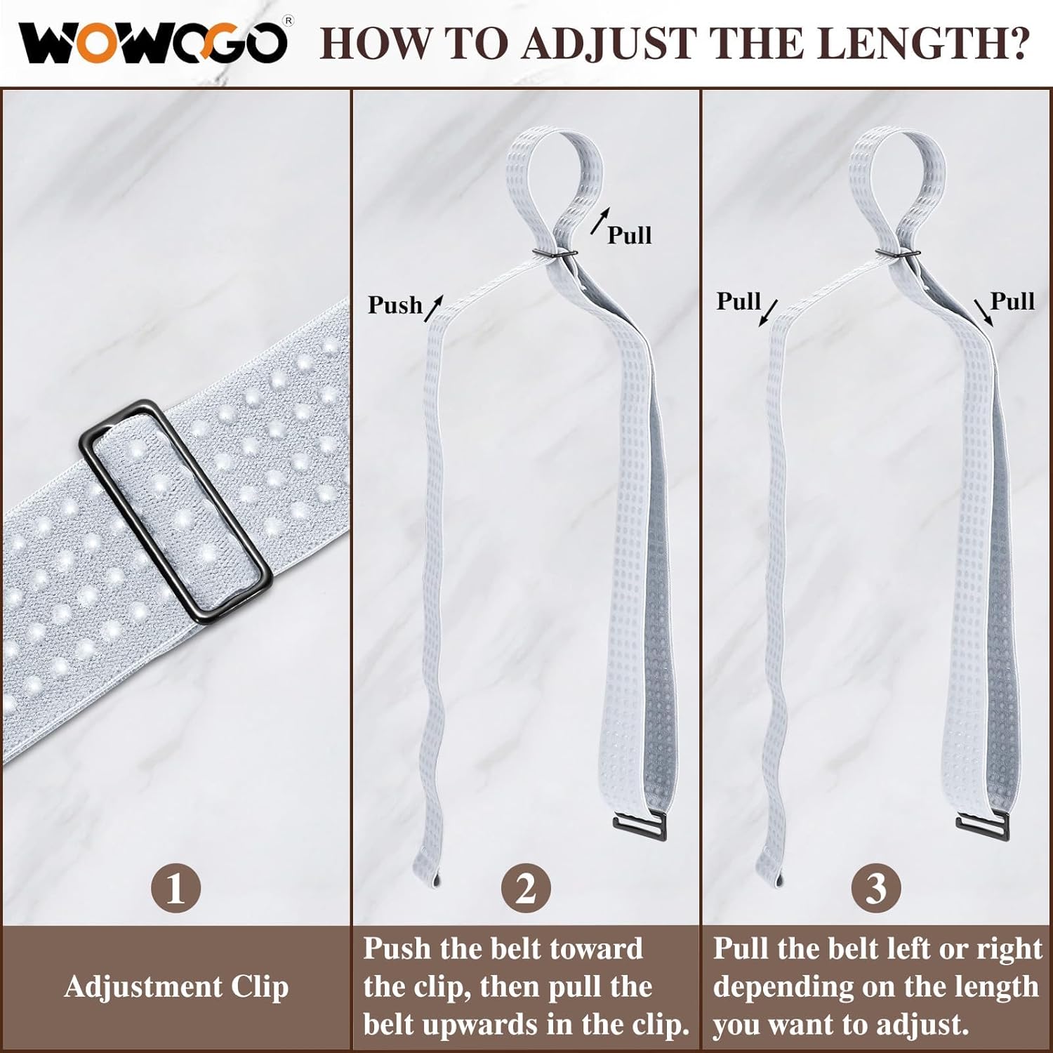 2 Pack Crop Shirt Tuck Band for Women,Adjustable Elastic Tuck Waist Belt for Tucking Sweater Top - Image 6