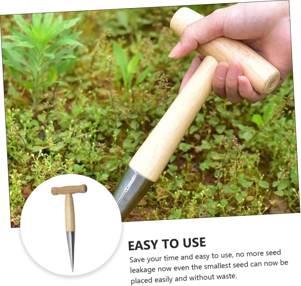 SUPVOX Gardening Tools Dibbler for Flower Bulb Planter Tool for Loosen and Planting