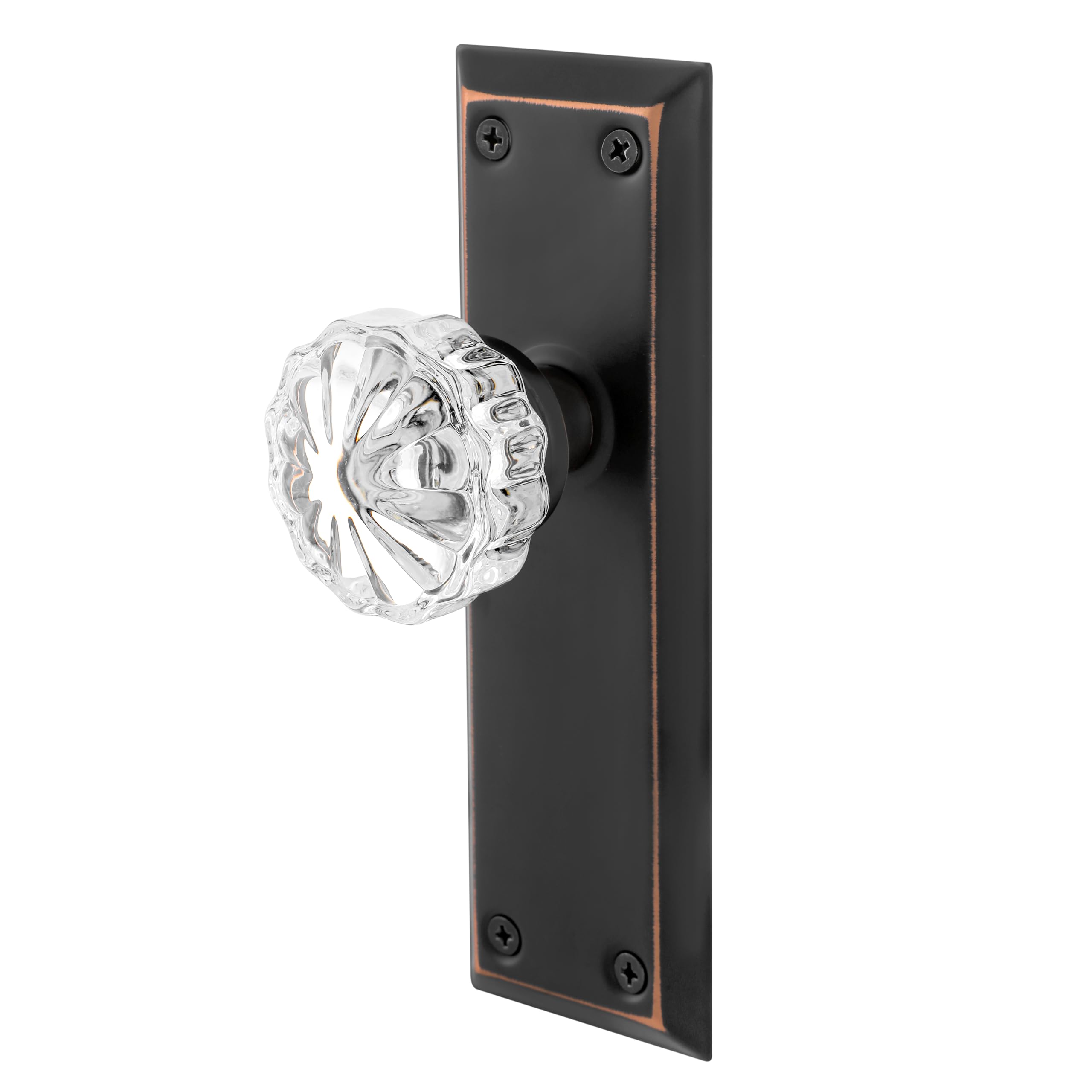 Crystal Glass Door Knobs - Mortise Lock Set -8
