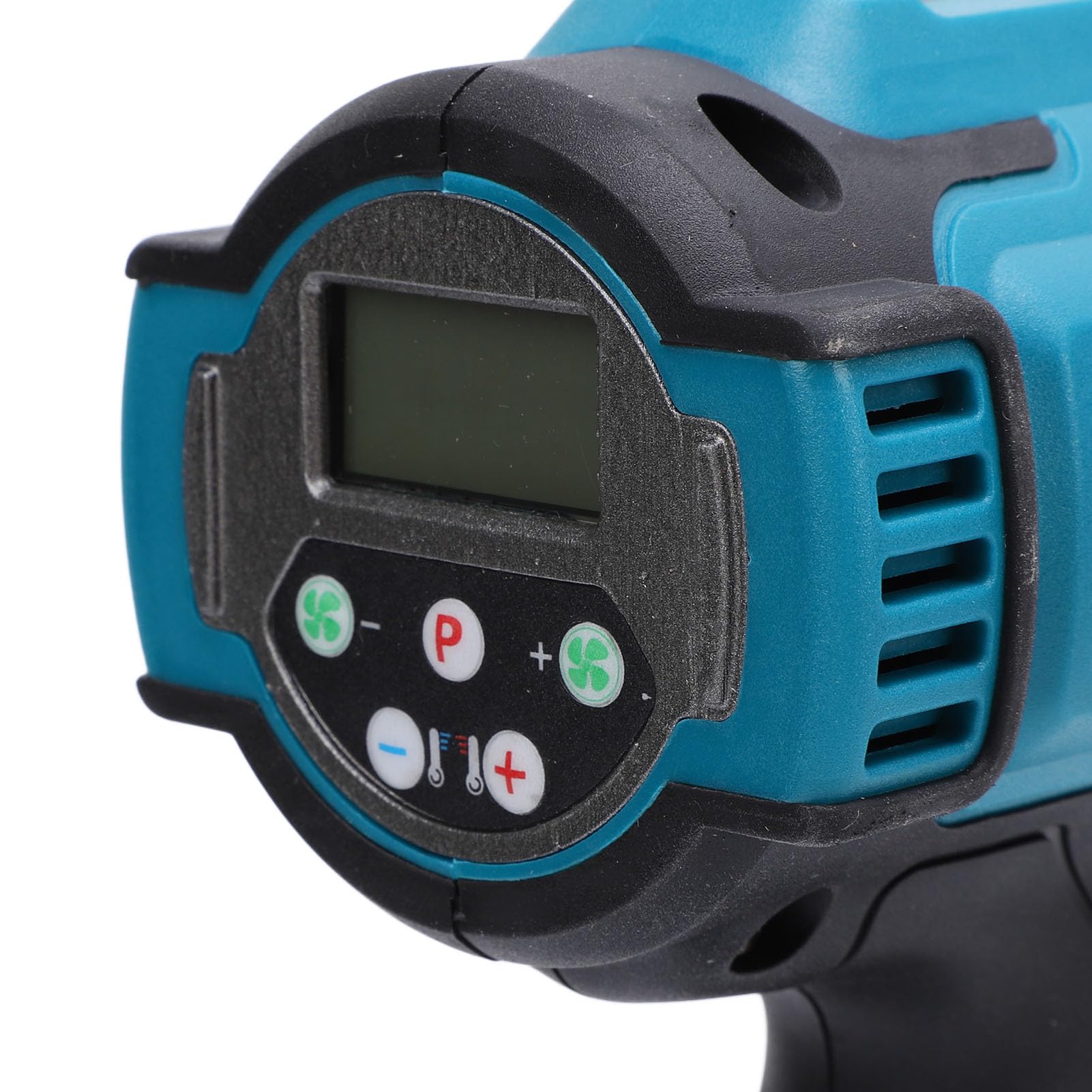 Pistola de Calor Inalámbrica, Pistola de Aire Caliente Portátil con Batería Recargable con Pantalla LCD de Luz Azul y Bloqueo de Temperatura, para Eliminación de Pintura (Enchufe europeo)