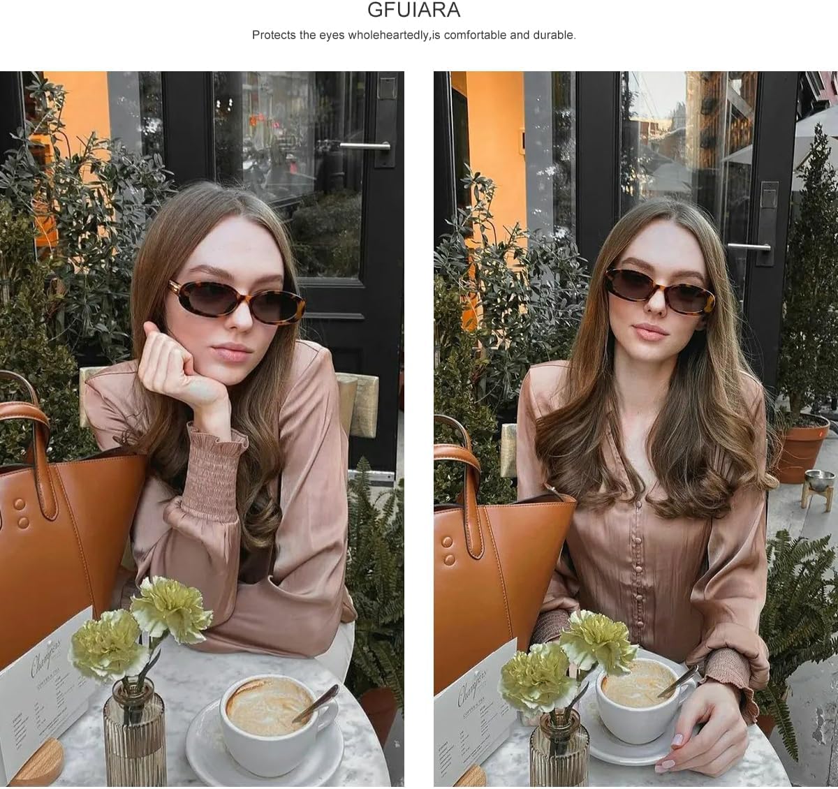 Oval Sunglasses for Women Men Fashion Small 90s Style Sun Glasses UV400 - Image 3