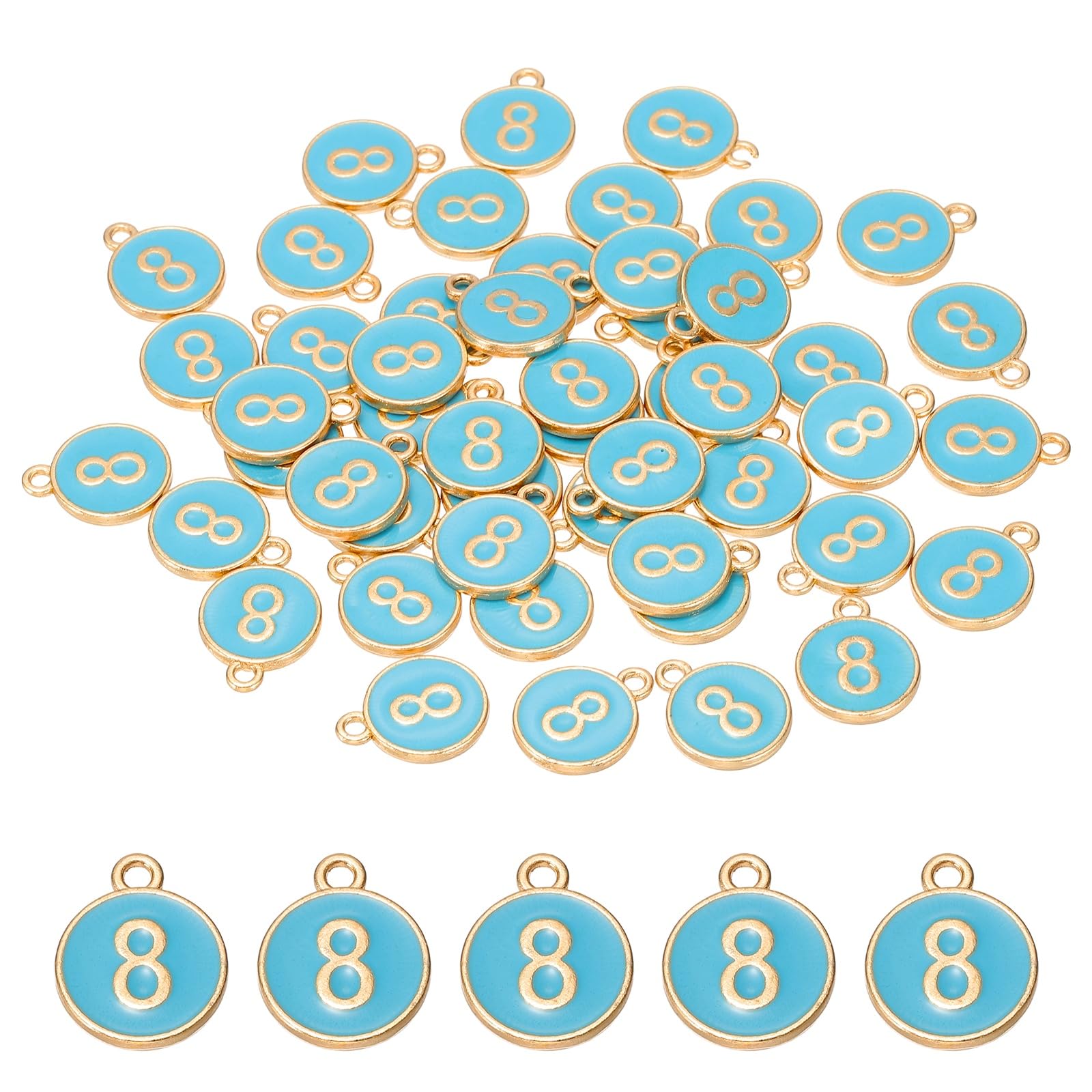 Breloques chiffre pour fabrication de bijoux personnalisés afin de célébrer vos moments précieux