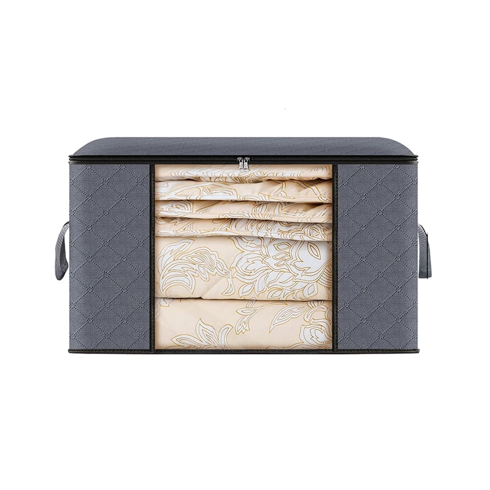 RRYPBOVG Foldable Blanket Storage Bags Large Capacity Clothes Storage Bag Foldable Blanket Storage Containers for Organizing Bedroom Closet