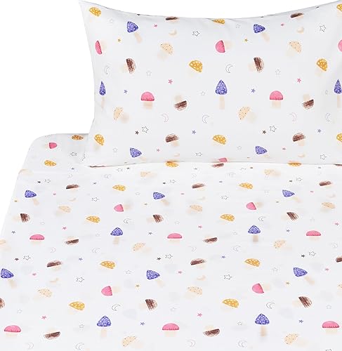 Vista 88 de J pinno Juego de sábanas tamaño individual de dinosaurio para niños y niñas, 100% algodón, sábana encimera, sábana bajera + funda de almohada