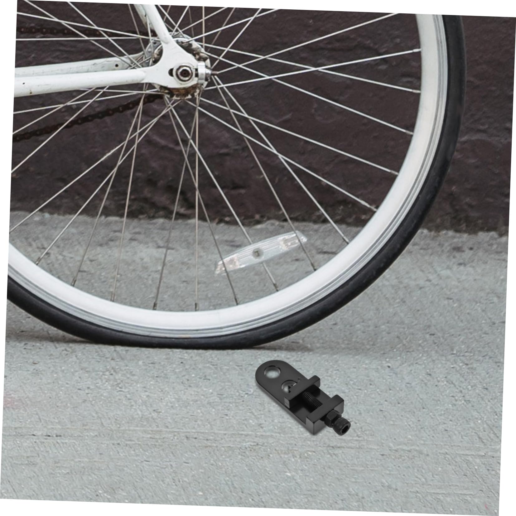 ifundom Kettenspanner Einstellgerät für Fahrräder Verstellbarer Kettenadapter zur Vermeidung von Kettenrutschen CNC Gefräst Schwarz für Einfache Installation und Langlebige