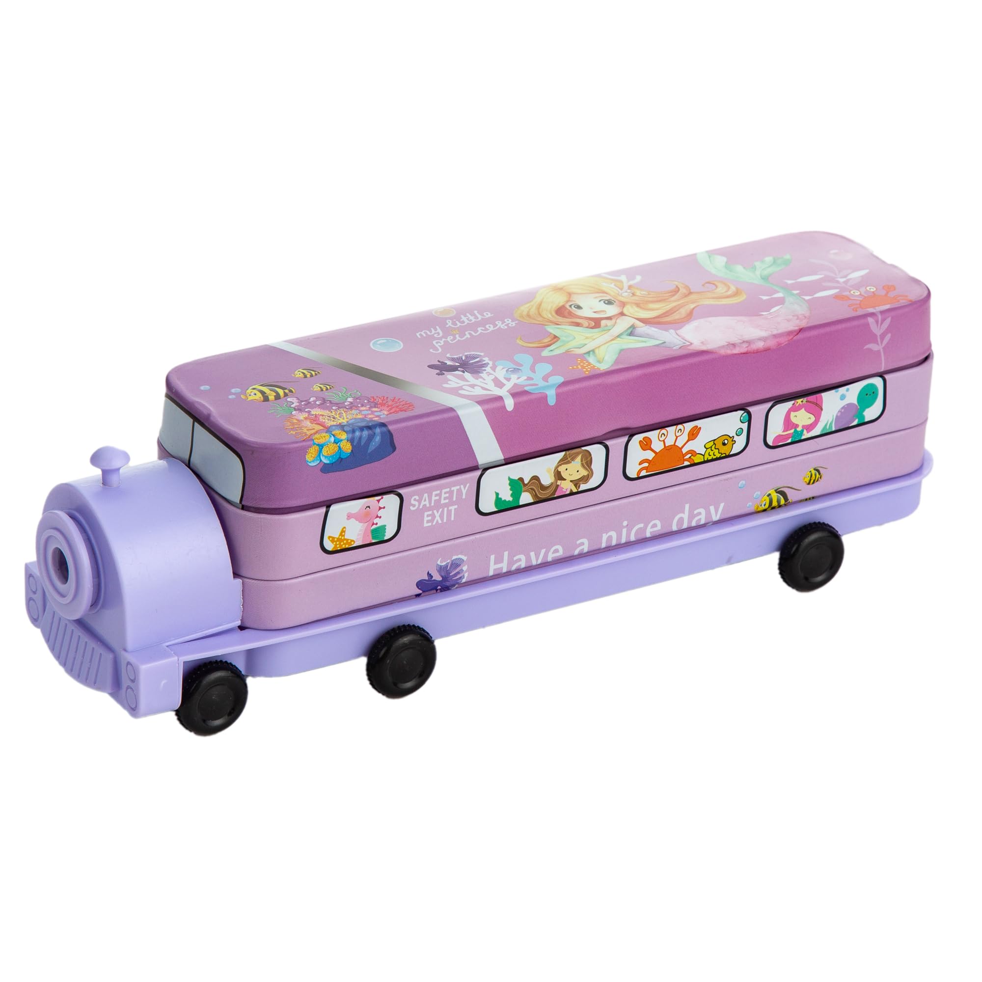 See full amazon price history chart for HANDZY Handle Eazy Cartoon Printed Pencil Box | School Bus Shaped |Metal Double Decker Bus with Moving Tyres | 3 Compartments, 1 Sharpener, Geometry Case| for Boys & Girls (Blue) HANDZY Handle Eazy Cartoon Printed Pencil Box | School Bus Shaped |Metal Double Decker Bus with Moving Tyres | 3 Compartments, 1 Sharpener, Geometry Case| for Boys & Girls (Blue) (B0CGD98BDL) Amazon Price History, Amazon Price Tracker