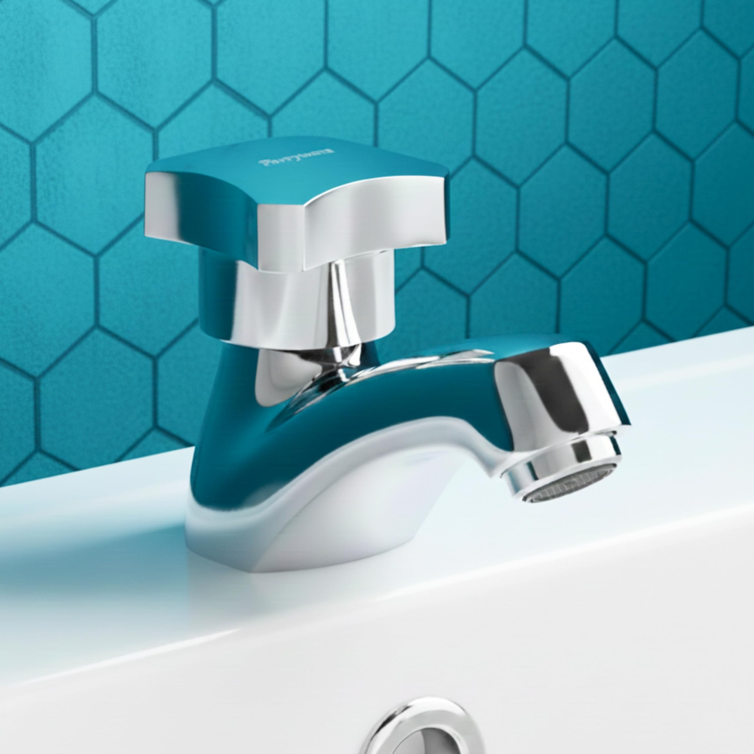 parlay④ onedrop Parryware Jade Pillar Cock Twin Lever Pillar Tap for Bathroom