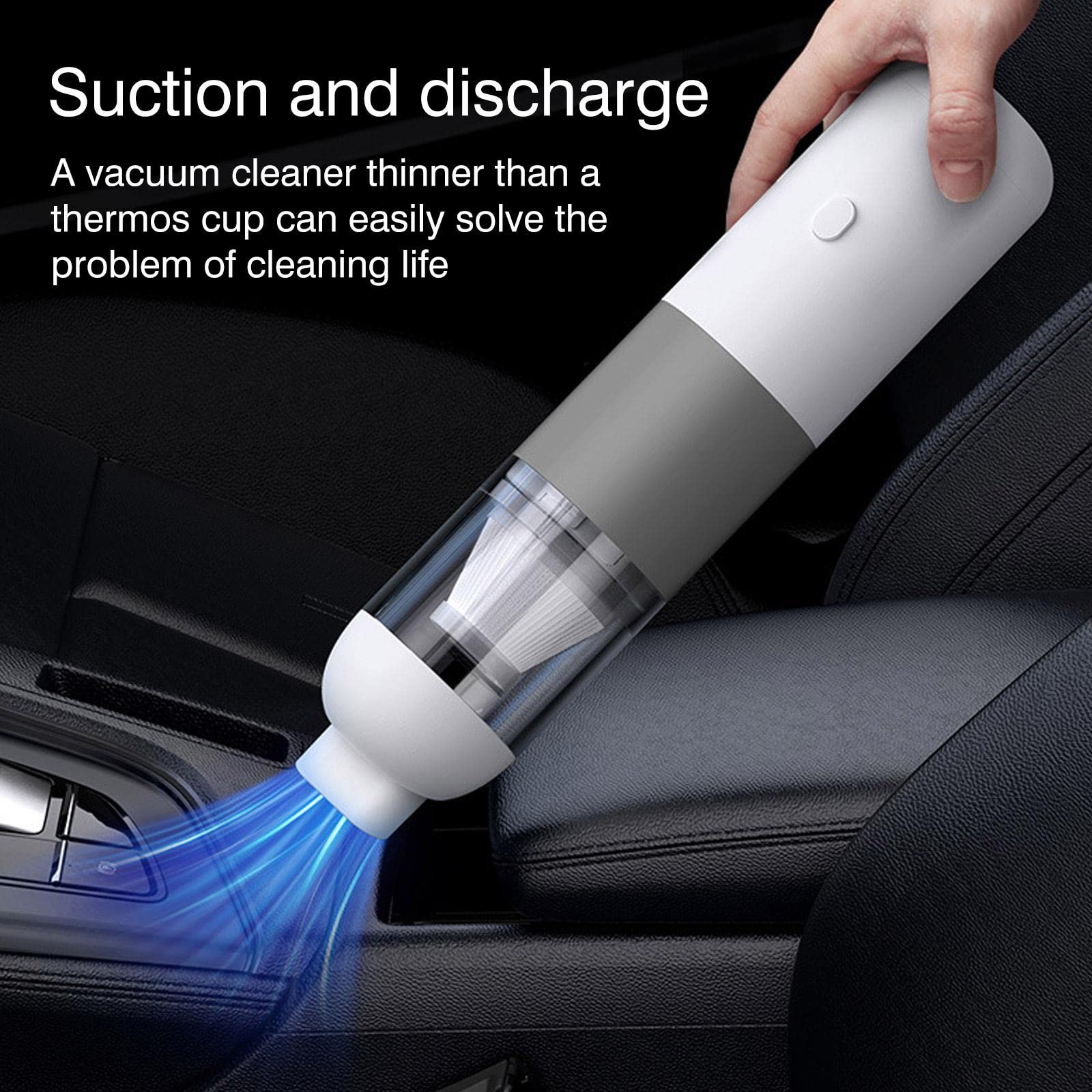 Aspirapolvere per Auto Senza Fili Aspirapolvere Automatico Portatile per casa e Auto Mini aspirapolvere a Doppio Uso Kit di Pulizia per Dettagli Profondi degli Interni dell'auto con Bagnato