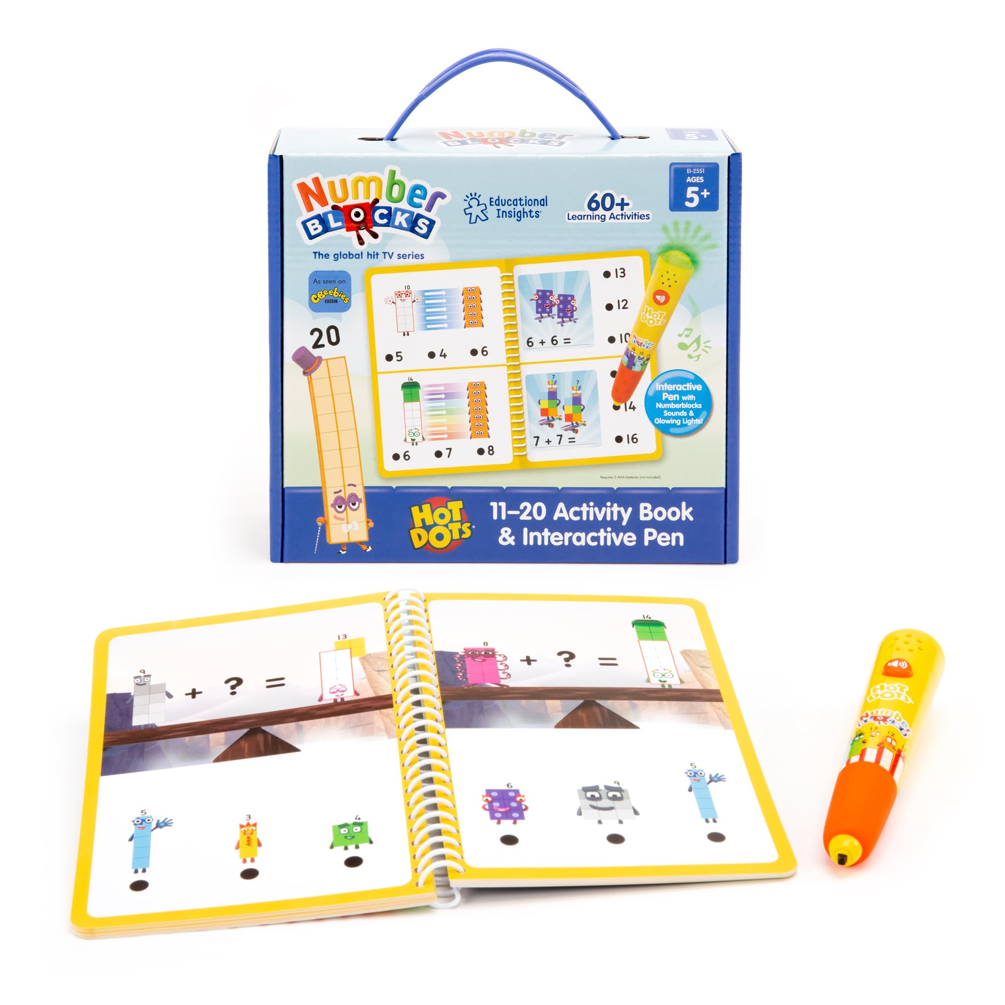 Number Blocks シリーズ1、2アニメ音声　64GBマイヤペン付 Amazon.com: Educational Insights Hot Dots Numberblocks Workbook