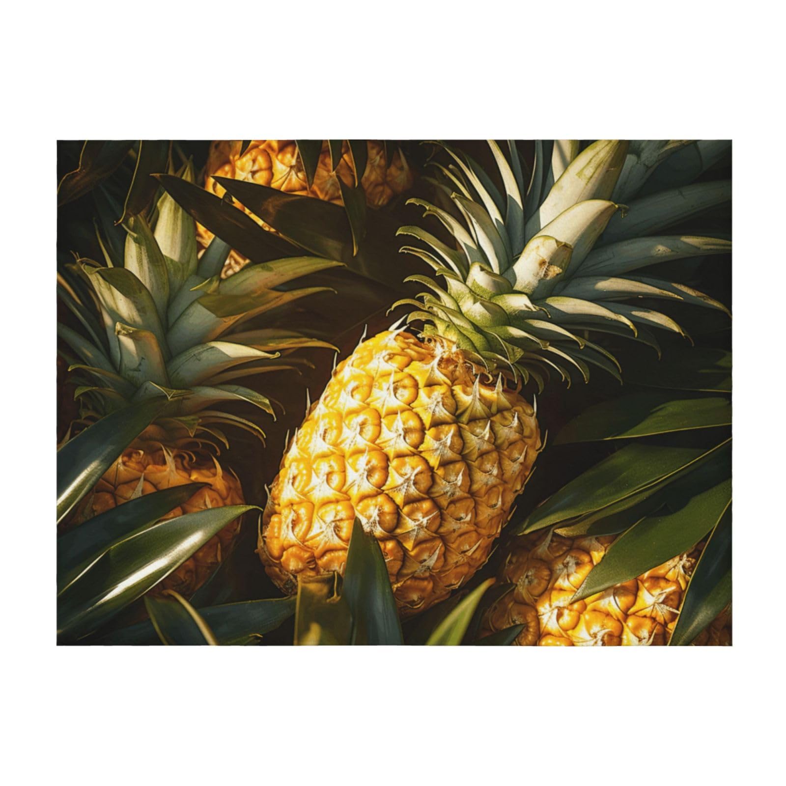 Couverture légère ananas pour lit et canapé : fini les nuits trop chaudes