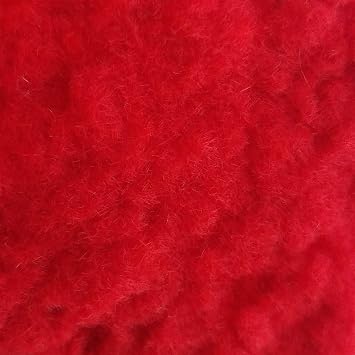 Donjer Suede-Tex Flocking Fiber, 1 lb Bag, Bright Red Rayon
