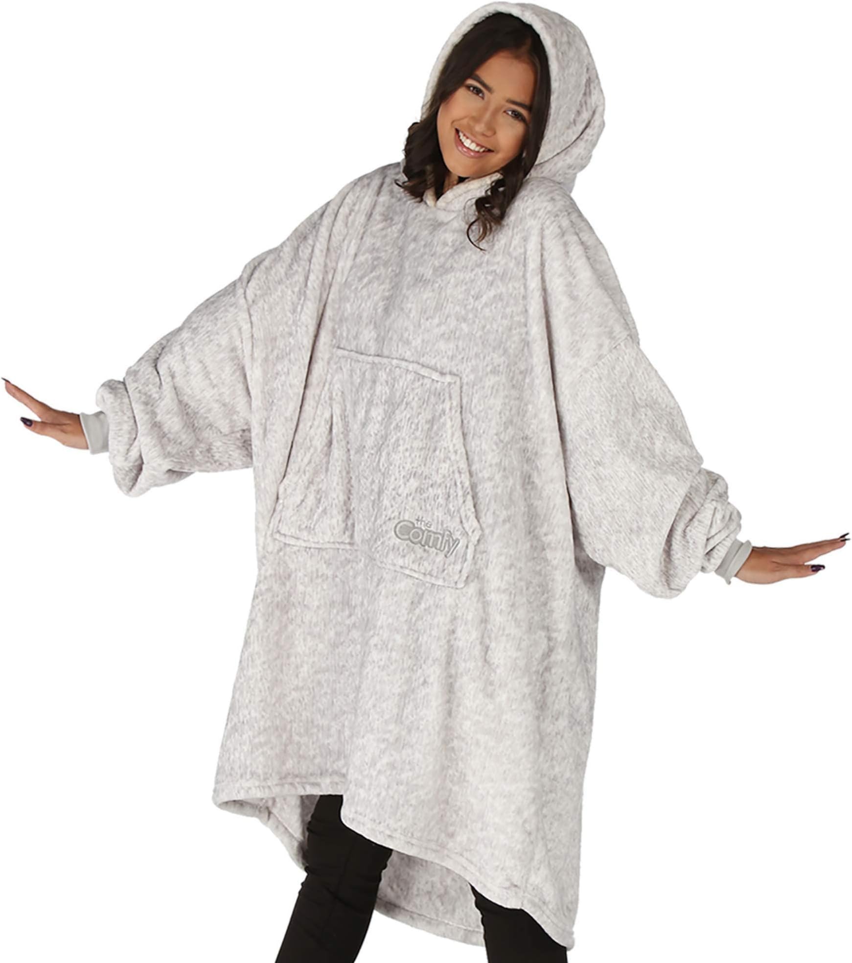 Dream | From Shark Tank | Patented | No Sherpa | Light Wearable Blanket Hoodie | Gift for Women & Men | One Size