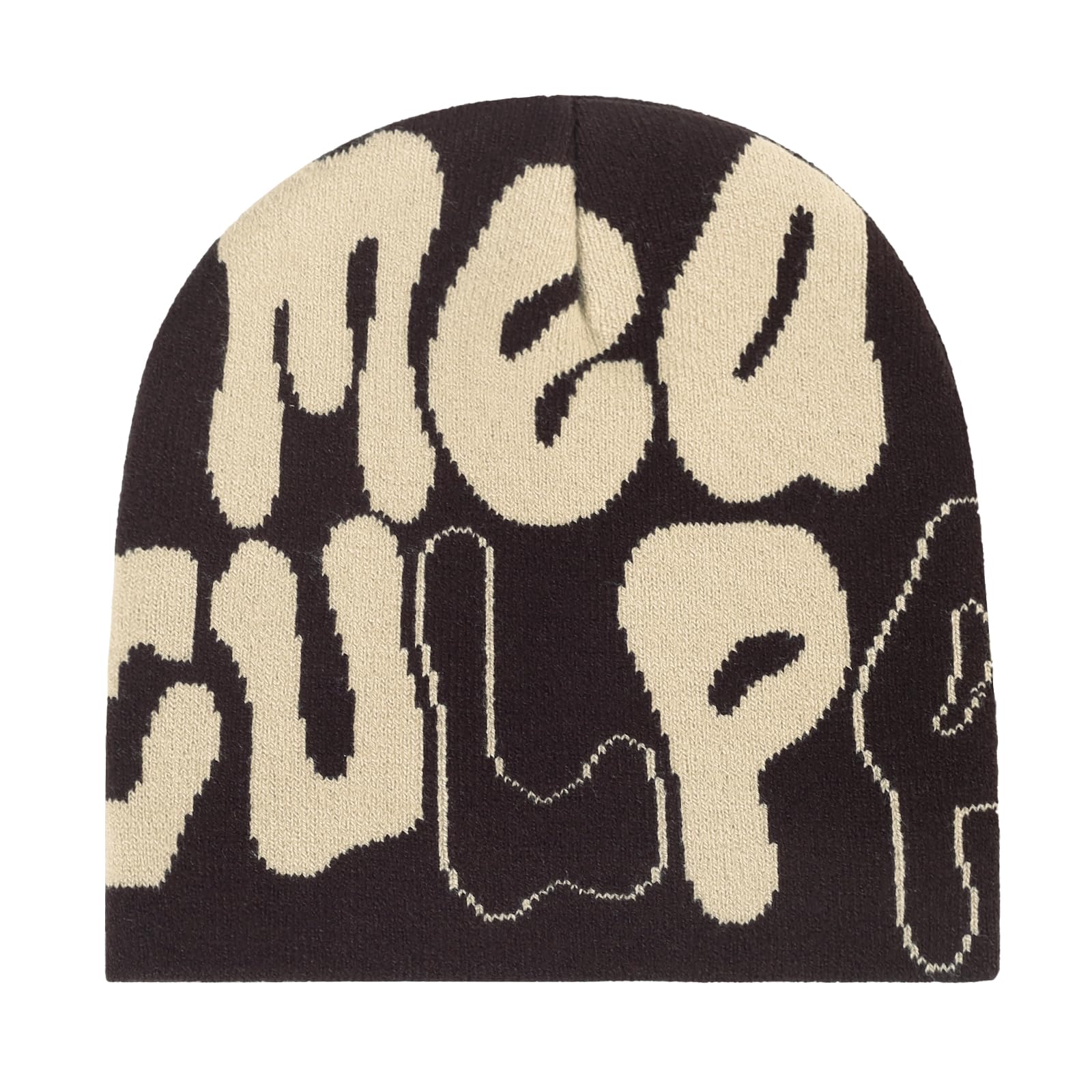 Beanie Hat for Women Y2K Knit Skull Cap MEA Culpa Beanie Winter Hat Slouchy Warm Hat Men