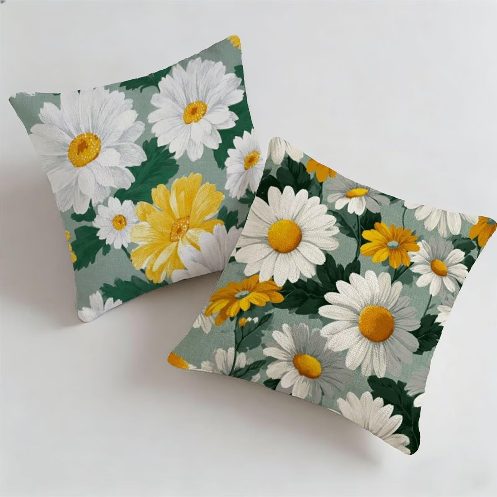 Housse de Coussin Canapé Flower 80x80cm Exterieur Impermeable Botanique Taie D'oreiller Décoratif Aesthetic Housse Coussin Decoration pour Chambre Sofa Jardin Balcon Terrasse Lot de 2. P-4788