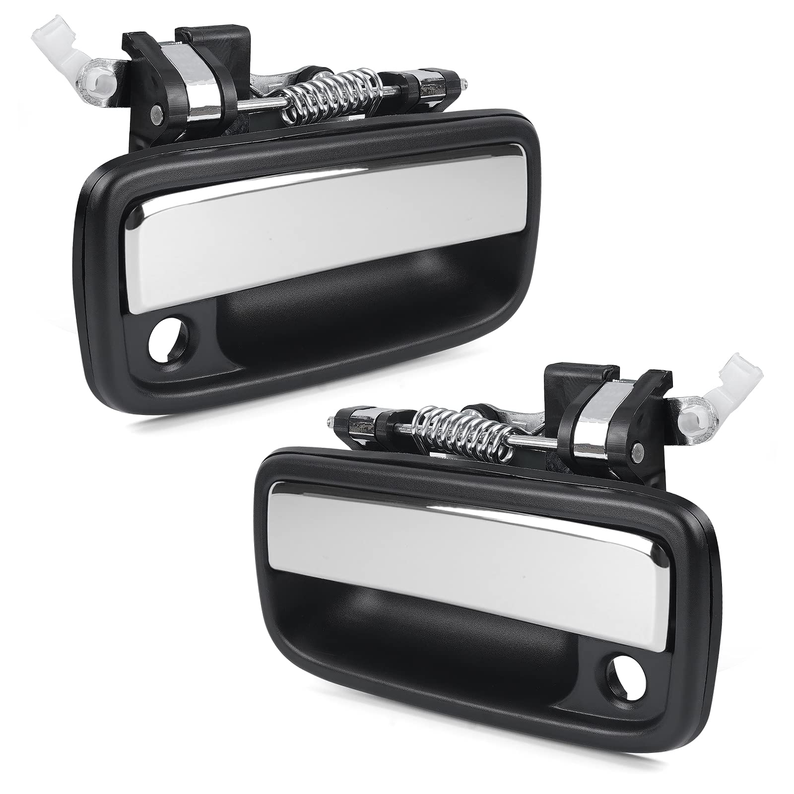 OTUAYAUTO 2Pcs Exterior Door Handle for Front Left Drive Side and Front Right Passenger Side - Replacement for 1995-2004 Toyota Tacoma, OEM# 79344