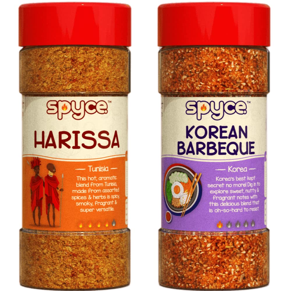 Spyce | Harissa 130g + Korean Barbeque 130g | Spyce Bundles, Multi Packs, Buy More Save More | Spice Blends, seasonings & masalas (B0BT17RHZG) Amazon Price History, Amazon Price Tracker