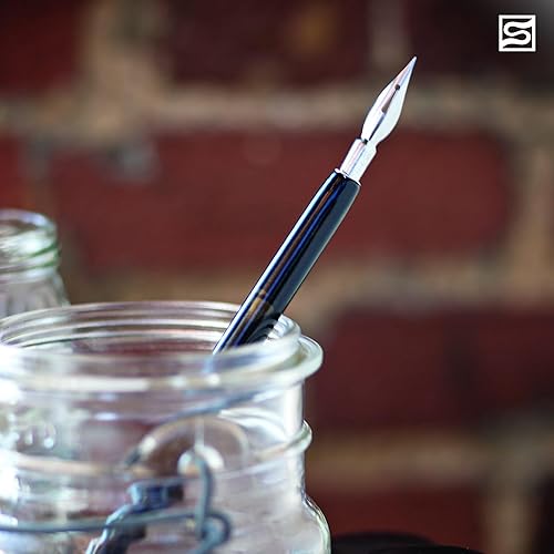 Miniatura 10 de Speedball Juego de bolígrafos oblicuos 1 soporte para bolígrafos con 4 puntas 2 puntos para bolígrafo