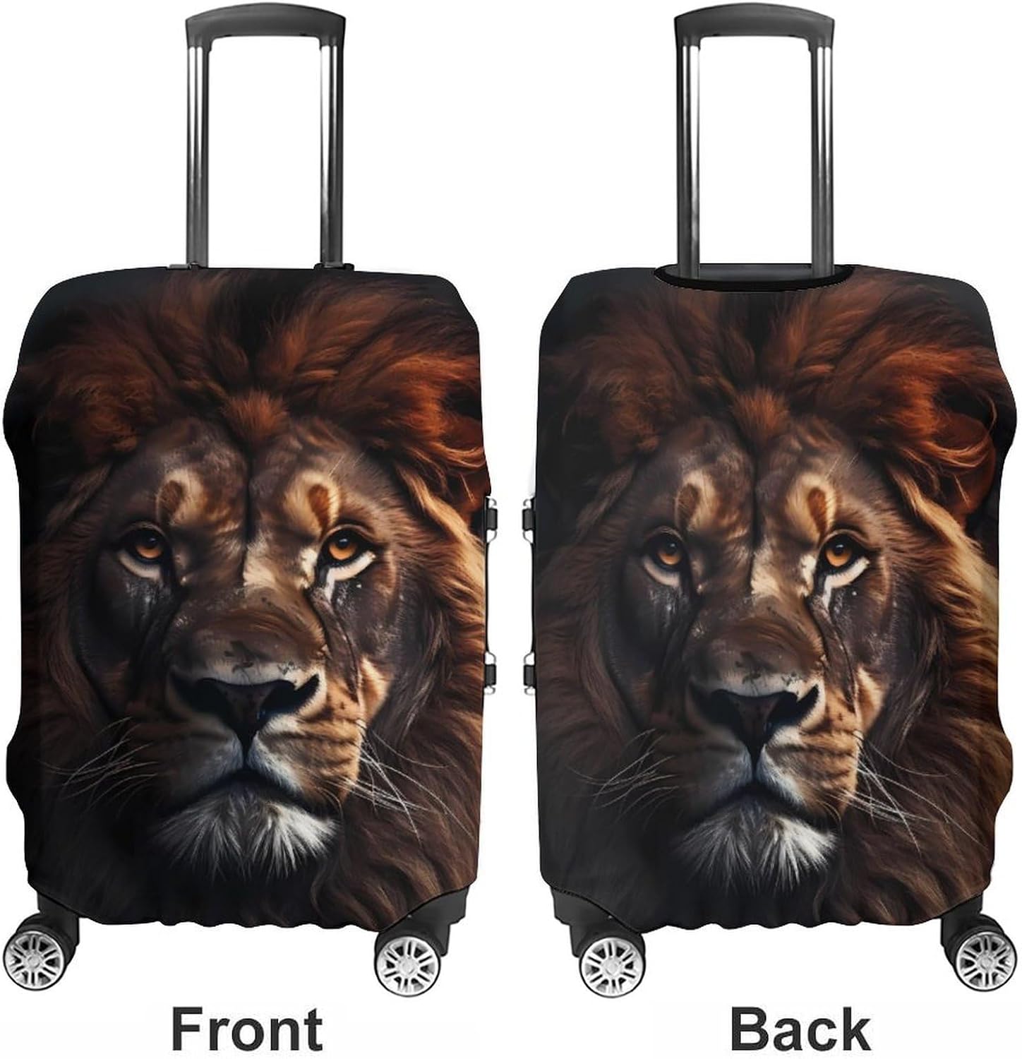 Animal Lion Suitcase Covers for Luggage Carry On Cover Travel Accessories Fit 19-32 Inch image 3