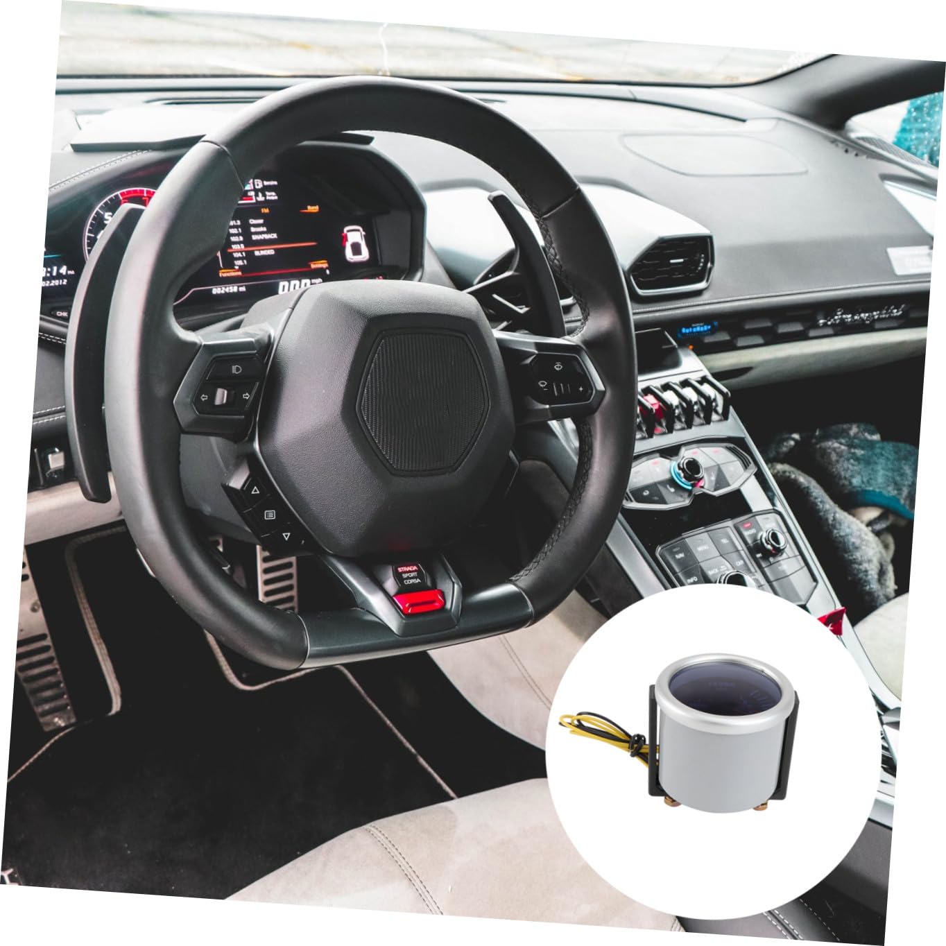 Unomor Mechanical Boost Gauge 52mm Universal Car Pressure Measuring Equipment Fit for Automotive Use Random Color Selection Easy Installation