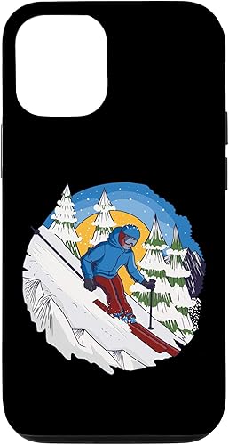 iPhone 1212 Pro pistas de equitación en la pista divertido esquí y esquí caso de regalo