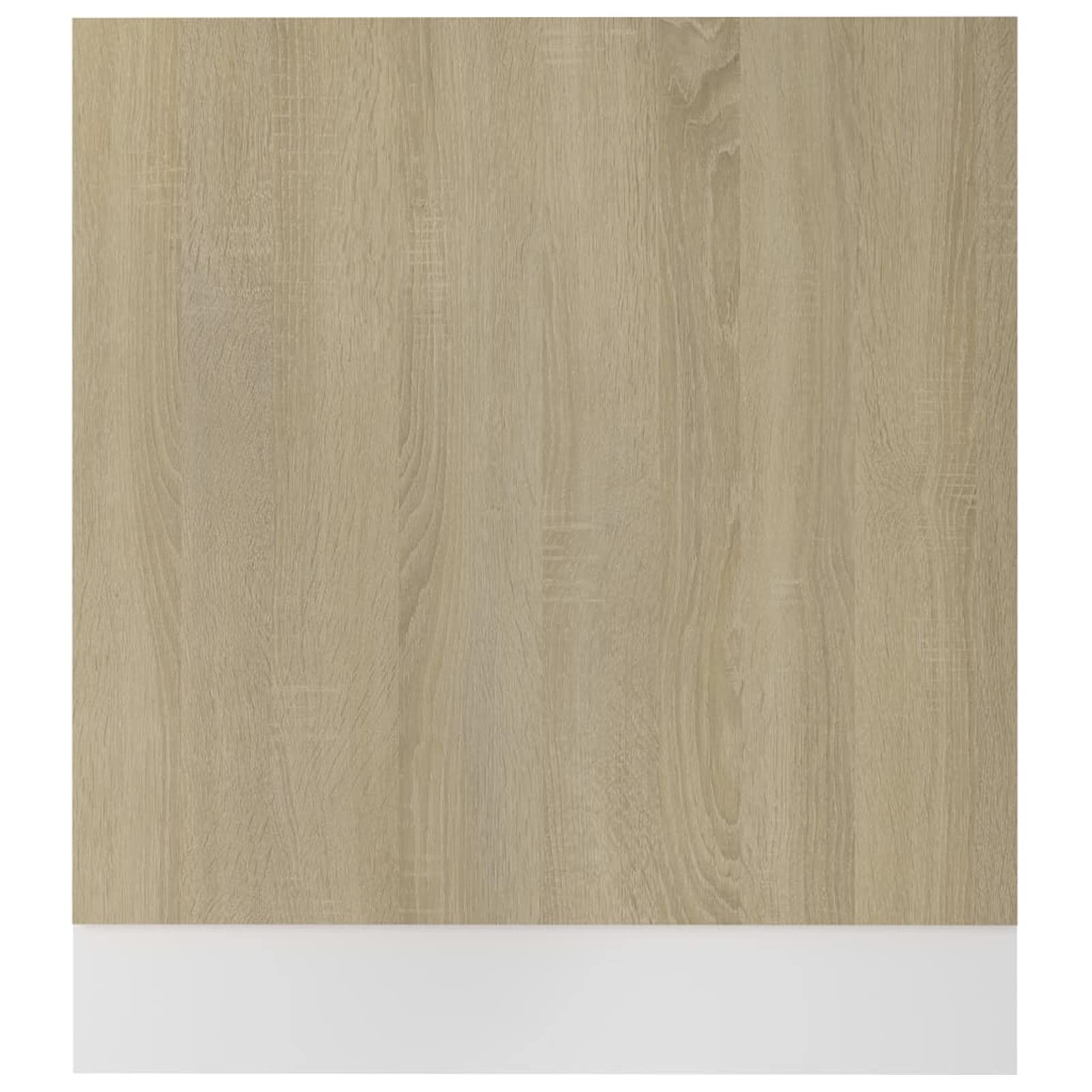 Tidyard Panneau de Lave-Vaisselle-Panneau de Particules pour Lave-Vaisselle- Chêne Sonoma 59,5x3x67cm Aggloméré