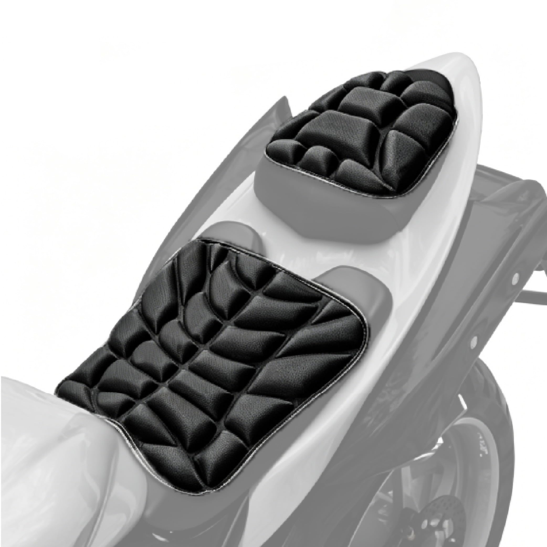 WKZSVLP Motorcycle Seat Cushion for VFR750 VFR800F Crossrunner, Breathable 3D Honeycomb Design with Anti-Slip Bottom and Pressure Relief