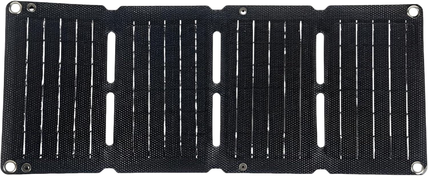 7.3 X 4.5 in Compact 10W Solar Panel Charger, Foldable, USB/Type-C Output, Etfe, Outdoor Cell Phone Recharger for Camping Hiking Travel