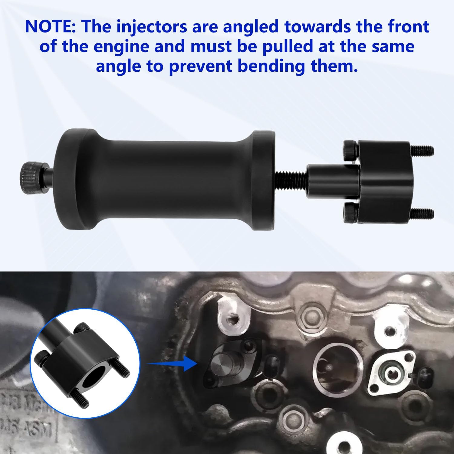 ZKTOOL Fuel Injector Puller Removal Tool - Compatible with GM, Buick, Vauxhall, Opel & MG Direct 1.0L, 1.4L, 1.5L Injection Petrol, OEM TEN00140