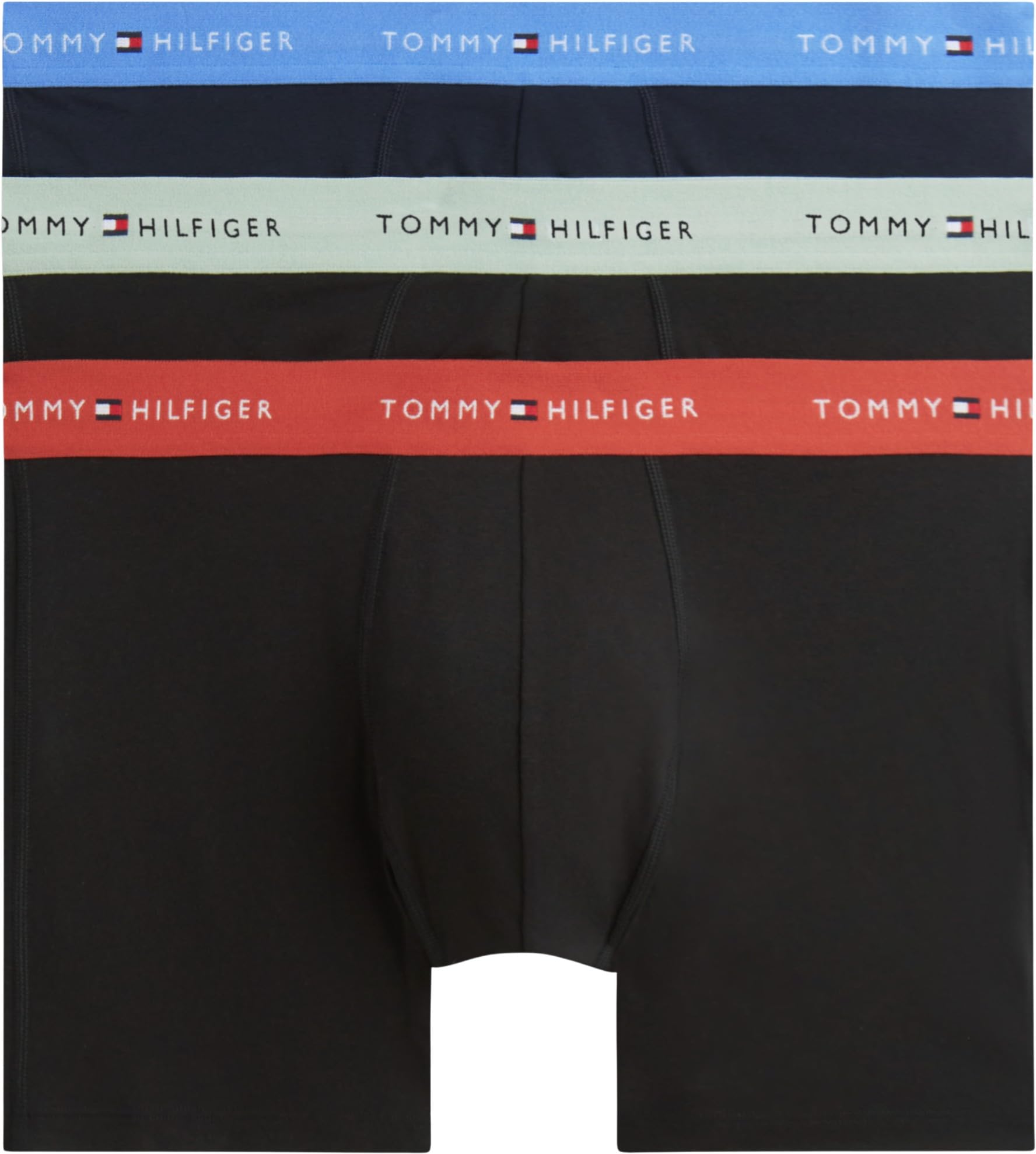 Tommy Hilfiger Men 3P Boxer Brief Wb Um0Um03874 Boxer Brief, BEIGE (B//Blue Spell/Terra Red/Minty Grey), XS