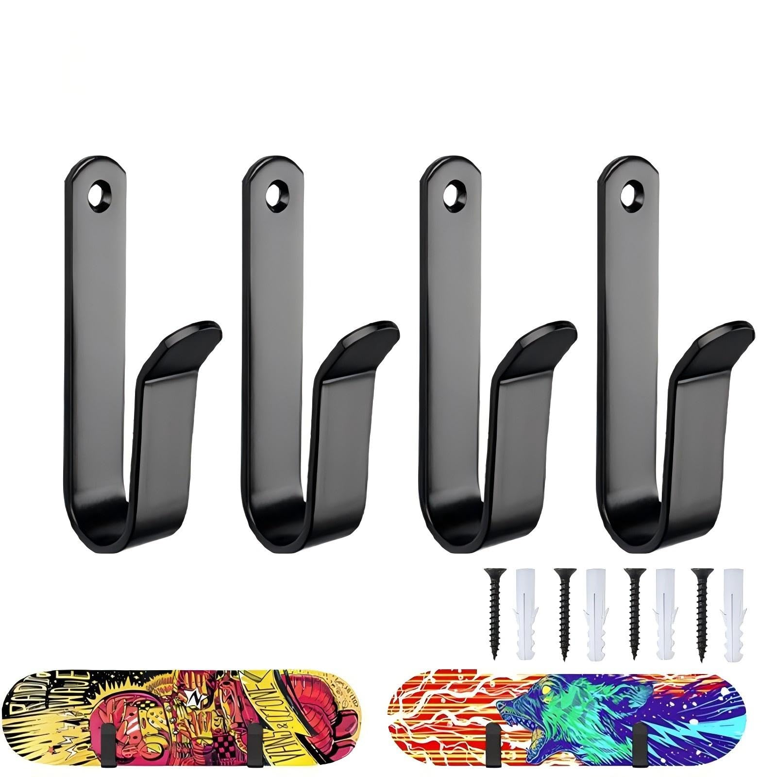 Soporte de pared para snowboard, 4 Piezas, Porta Tablas Surf, Longboard