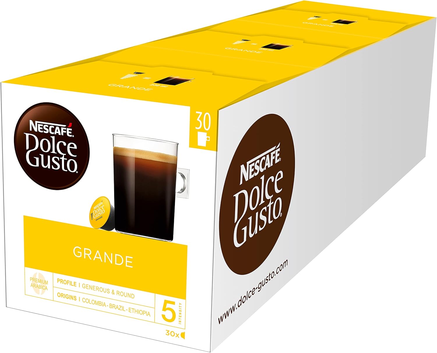 Nescafé Dolce Gusto capsules Grande - voordeelverpakking - 90 koffiecups -  geschikt voor 90 koppen koffie - Dolce Gusto cups : Amazon.nl:  Levensmiddelen