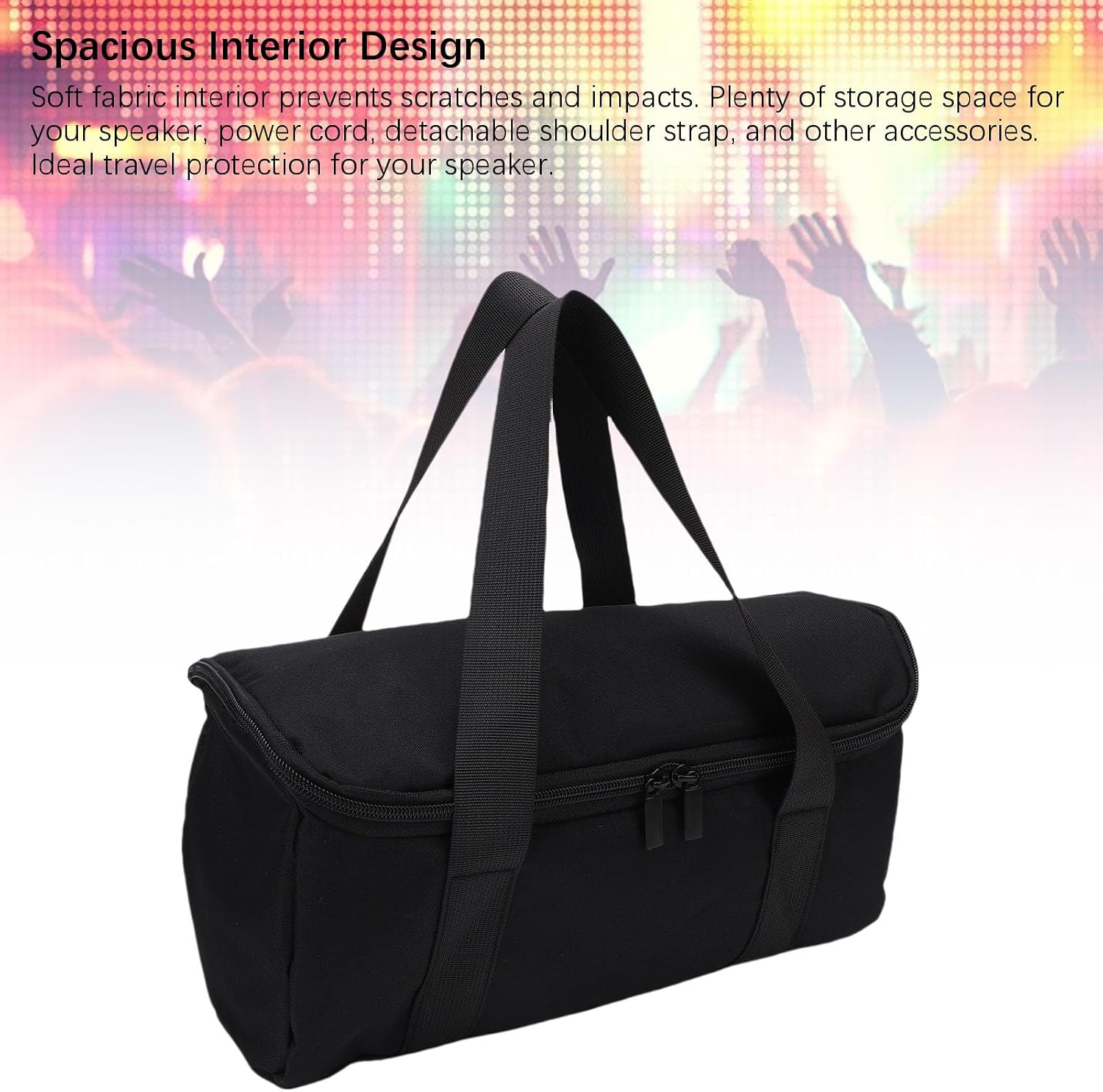 ciciglow Speaker Carrying Case, Wireless Bluetooth Speaker Water Proof Travel Protective Bag, Store Cables Other Accessories Fit for ULT Field 5 Black image 3