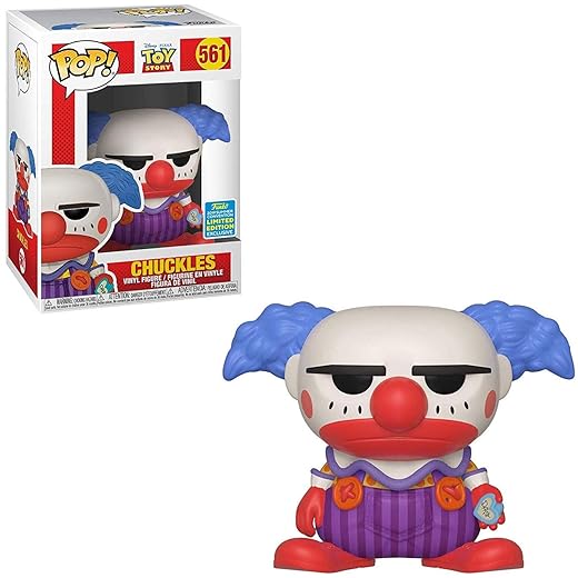 Funko Pop Disney: Toy Story 4 - Chuckles The Clown Vinyl Figure, Summer Convention, Amazon Exclusive, Multicolor, Standart (40163)