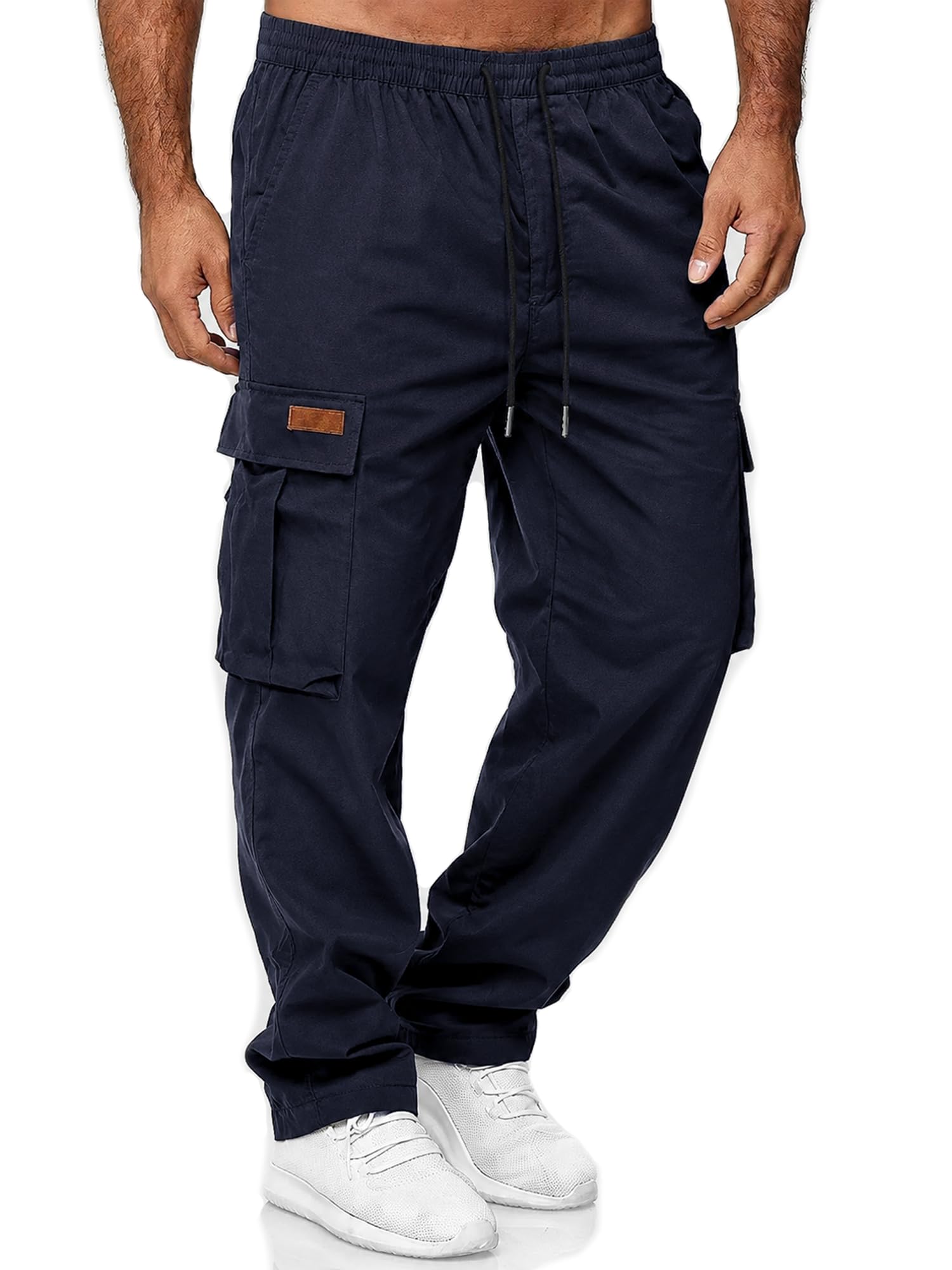 Men's Casual Cargo Pants Relaxed Fit Sweatpants for Men