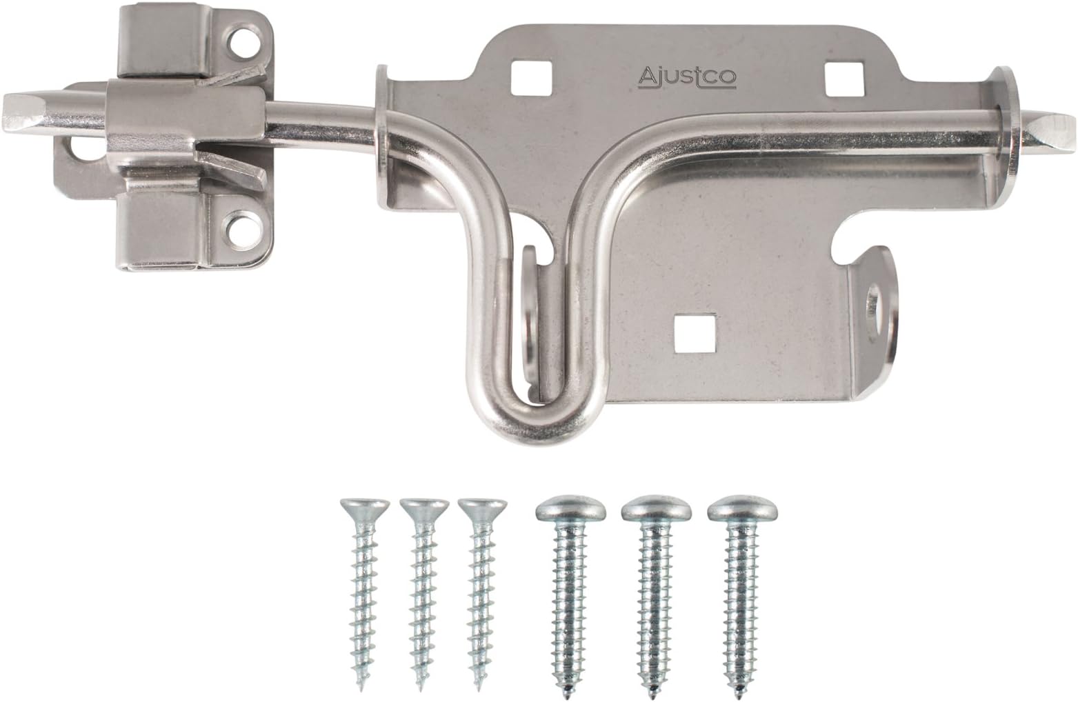 The Only Self-Adjusting Slide Bolt Lock (Stainless Steel)