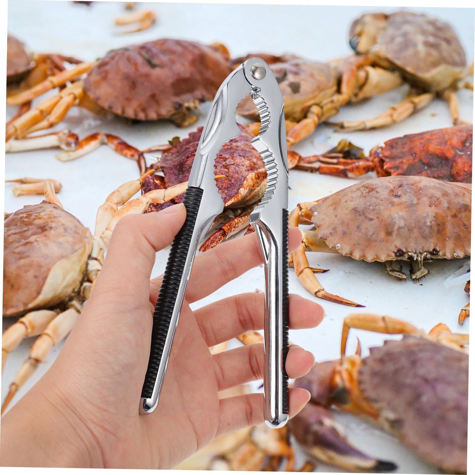 OUNONA 1Pc Heavy Duty Walnut Shell Opener Tool Nutcracker for Walnuts Pecans Crabs Seafood Ergonomic Design for Easy Use and Labor Saving Dishwasher