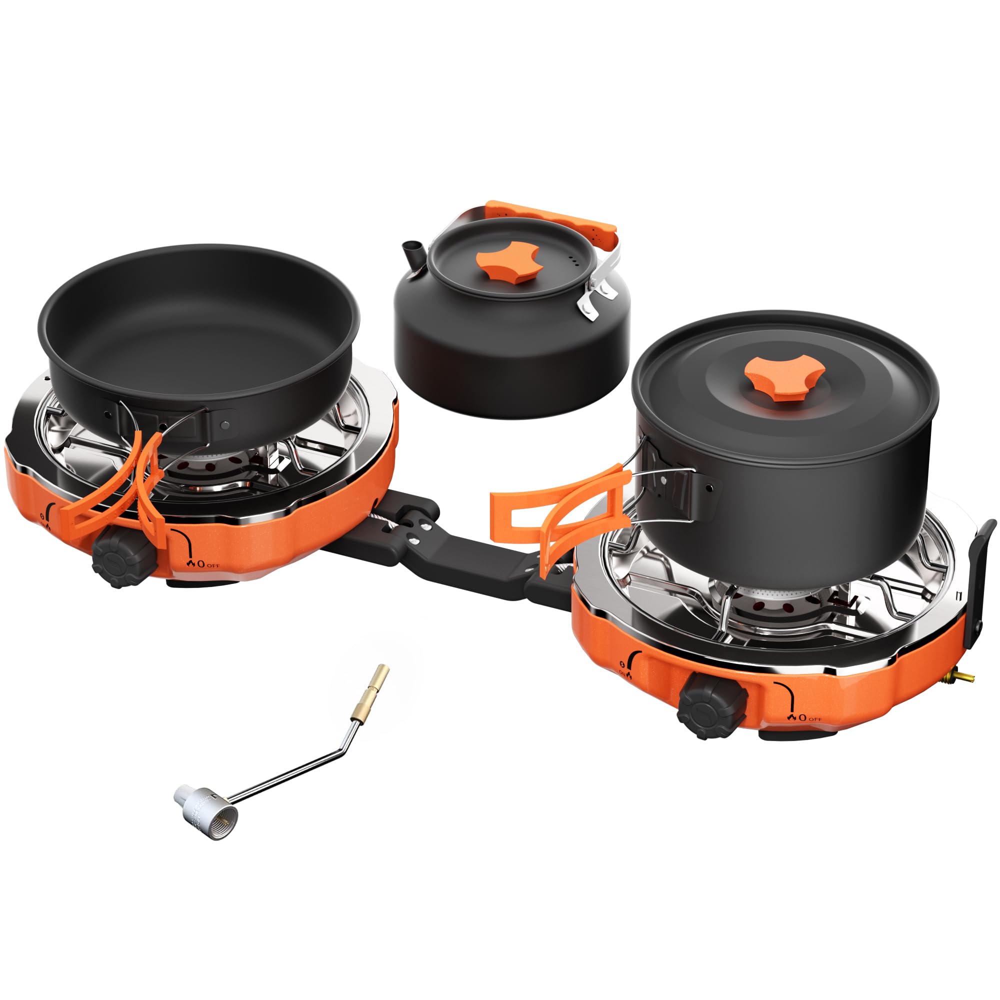 Amazon.com: Cofiyard Propane 2 Burner Camping Stove Kit with