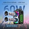 Parlante Bluetooth portátil ZEALOT, 80W máximo con Bluetooth 5.4, 20H de reproducción, multi-conexión TWS, luz RGB, IP45 a prueba de agua y polvo para exteriores campamento playa fiesta hogar (Negro) 3