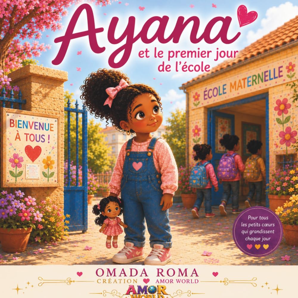 Ayana et le premier jour de l'école: Une histoire douce pour préparer la première rentrée scolaire (LES AVENTURES D'AYANA)