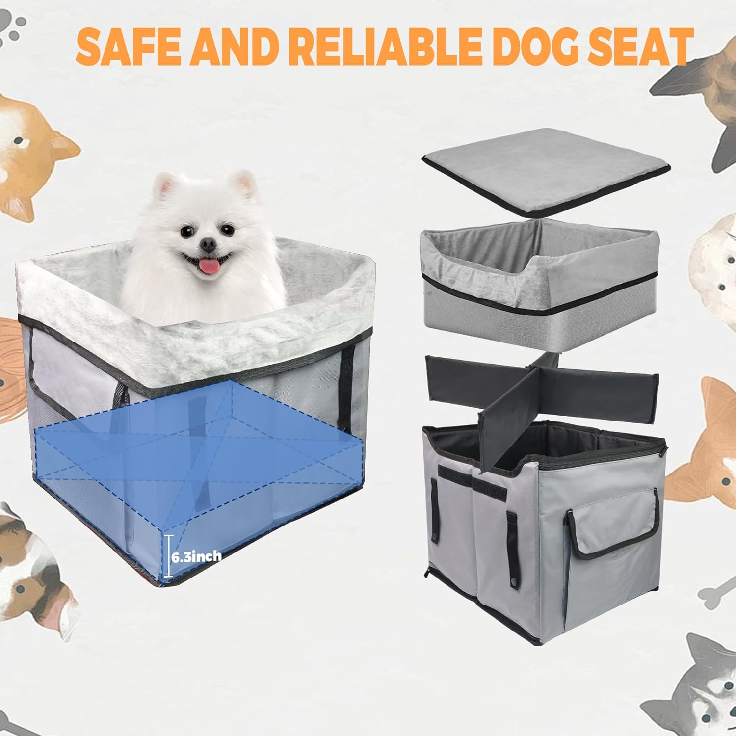Travel Safely: Review of the Eunice Small Dog Car Seat for Your Furry Friend!