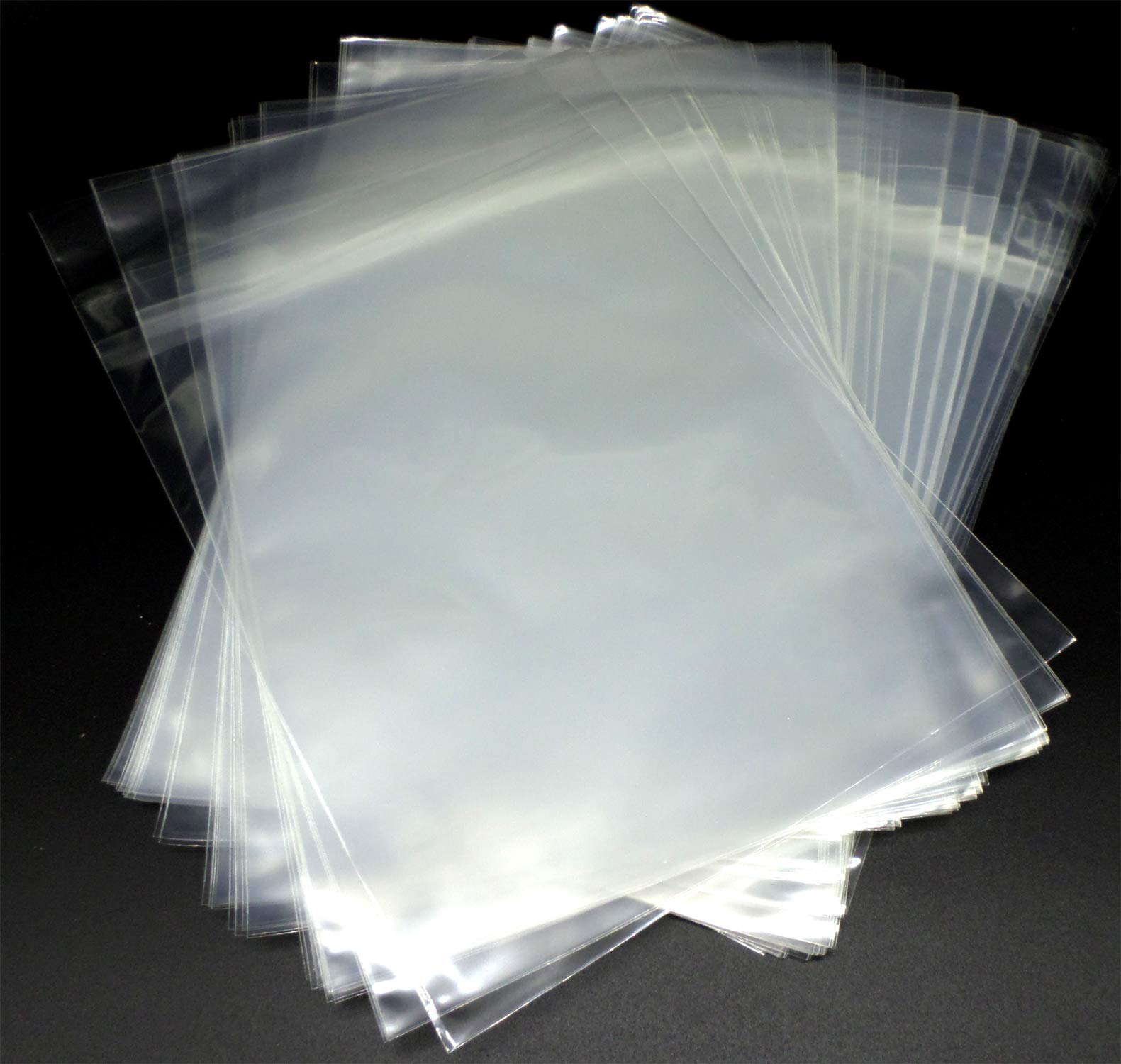 docsmagic.de 100 Silver Size Resealable Comic Bags + Backing Boards - Combo Pack 181 x 266 mm