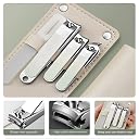 Jeyux 10 in 1 Nail Clippers Set, Large Toe Nail Clippers Kit, Sharp Stainless Steel Cutter for Thick Finger Nail, Professional Grooming Kits, Travel Nail Kit for Women (Light Green) gallery image