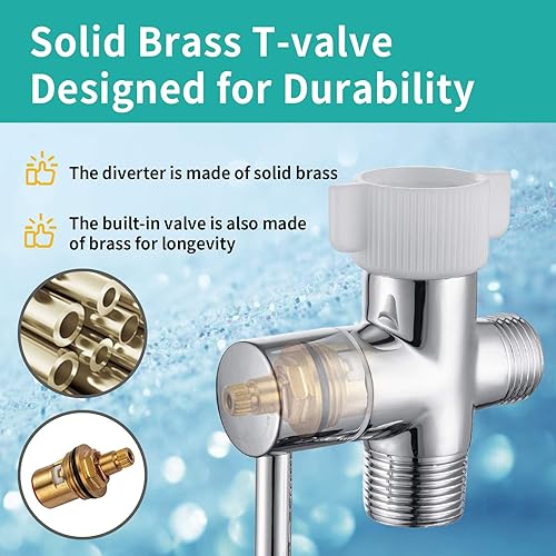 Miniatura 12 de BARROCK Juego de rociadores de bidé de mano avanzados para inodoro, baño ergonómico, kit de accesorios de bidé para ducha musulmana, higiene Negro