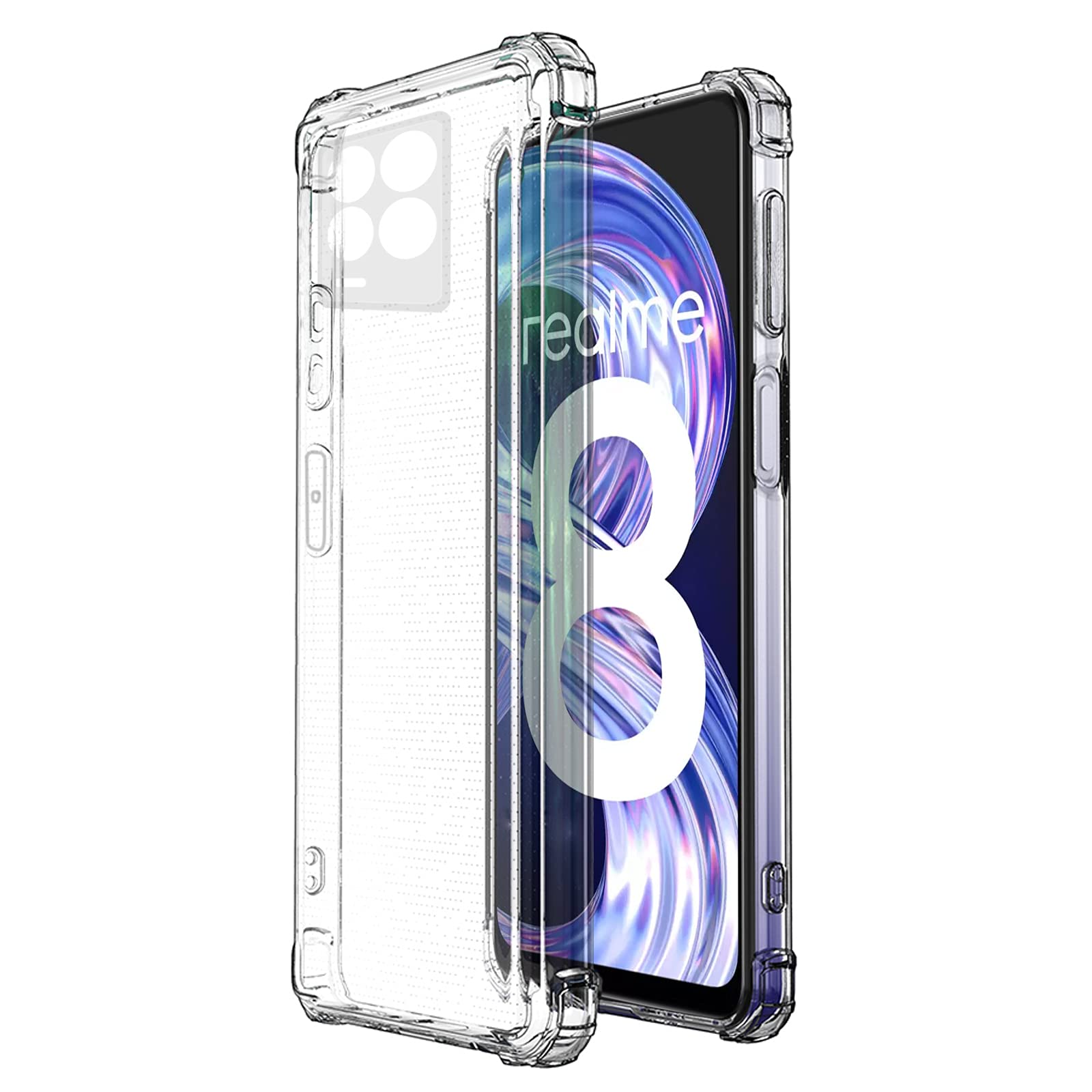 Amazon Brand - Solimo Back Cover for Realme 8 (Soft & Flexible Back case) Transparent (B093HGY1CF) Amazon Price History, Amazon Price Tracker