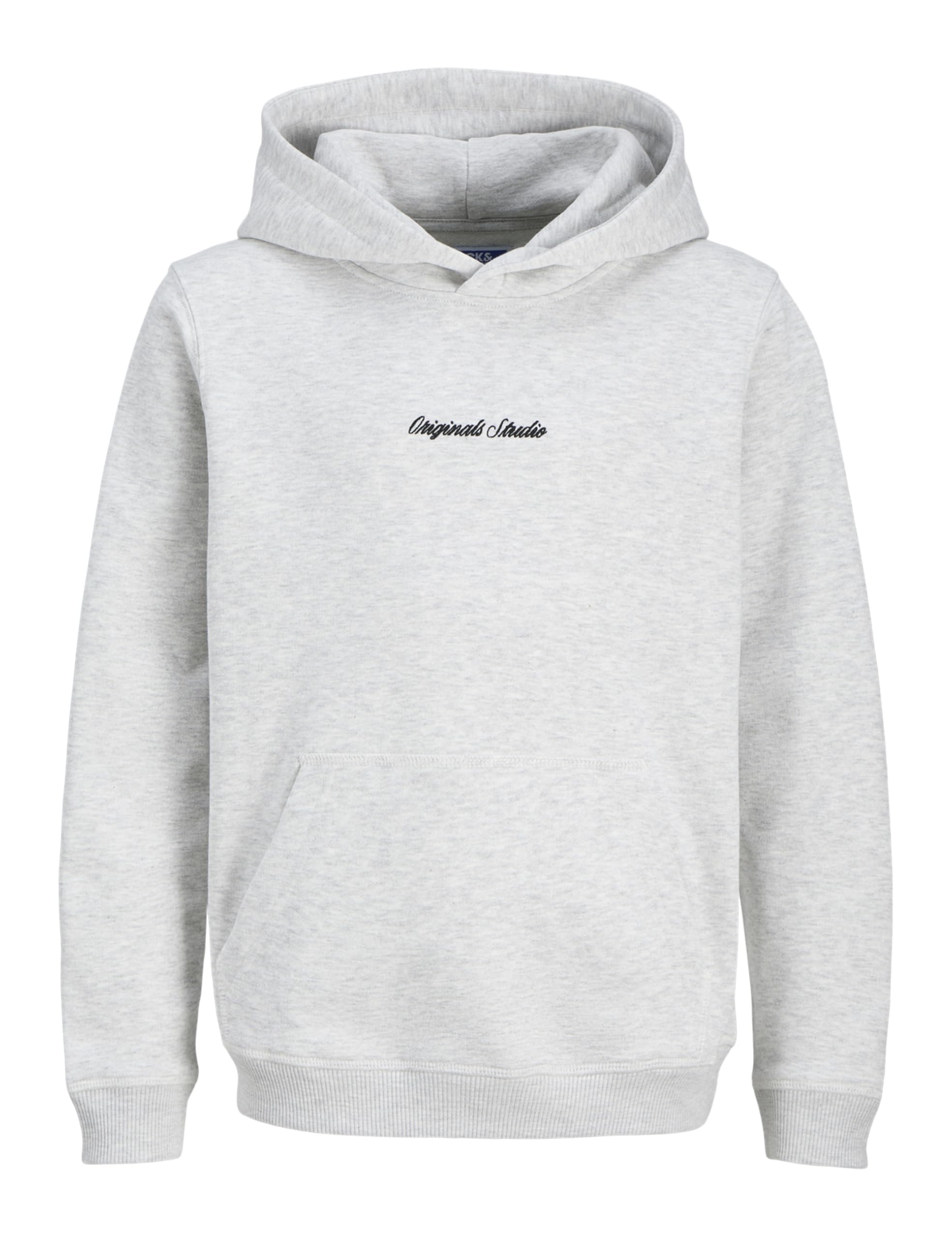 JACK & JONES Junior Jornorrebro Emb Sweat Hood Noos Jnr, White melange, 164